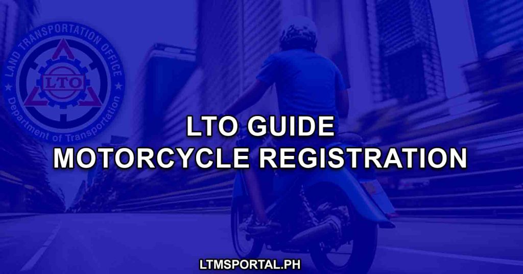 How To Register Motorcycle Mc In Lto Online Ltms Portal Ph