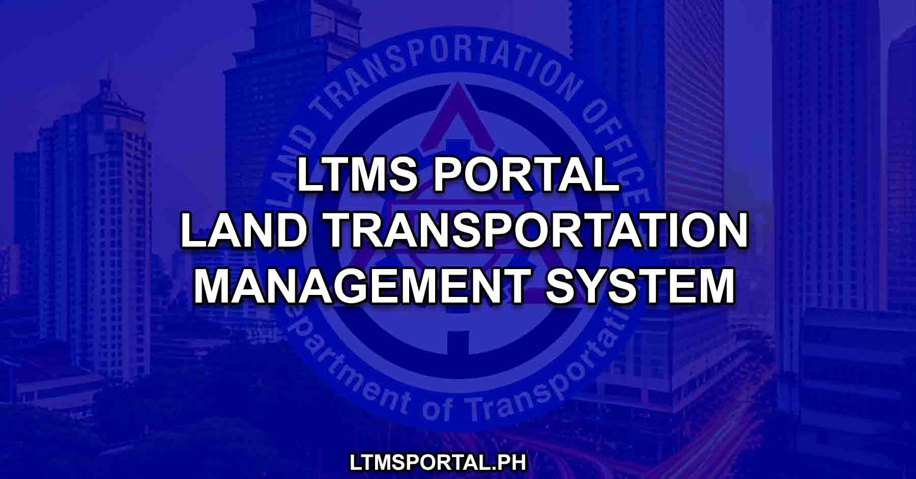 ltms portal philippines land transportation management system of lto