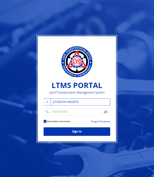 Online Renewal of Motor Vehicle Registration Using LTMS Website LTMS