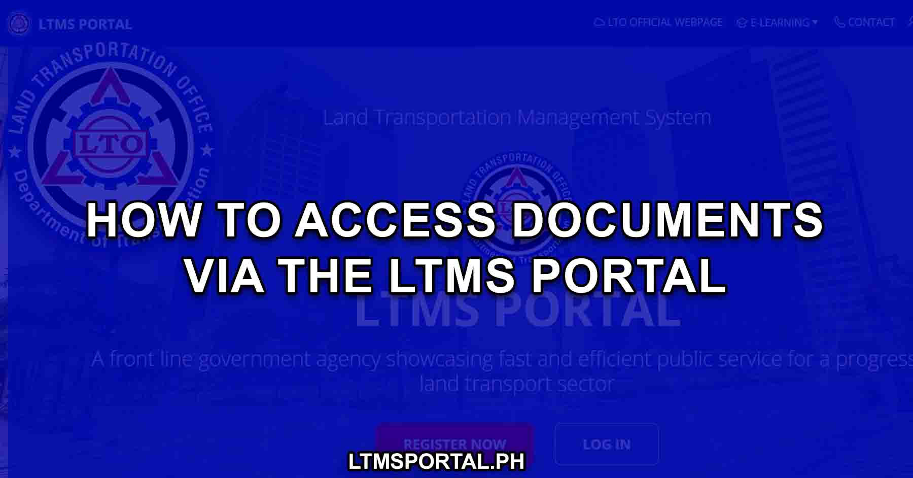 how to access documents in ltms portal