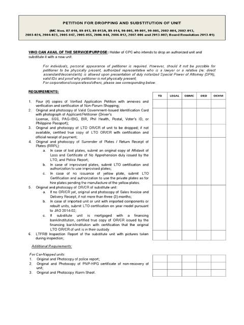 Ltfrb-surrender-plates