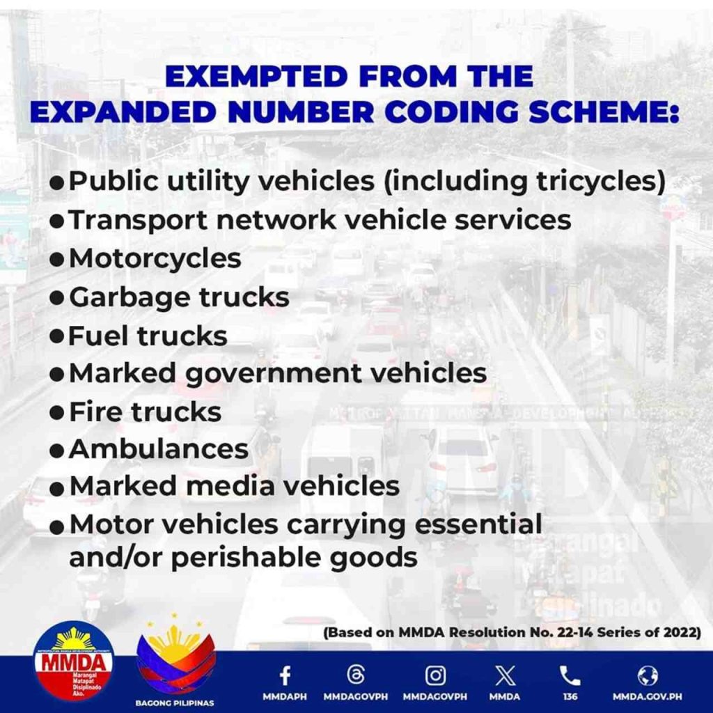 mmda-uvvrp-number-coding-hours-metro-manila